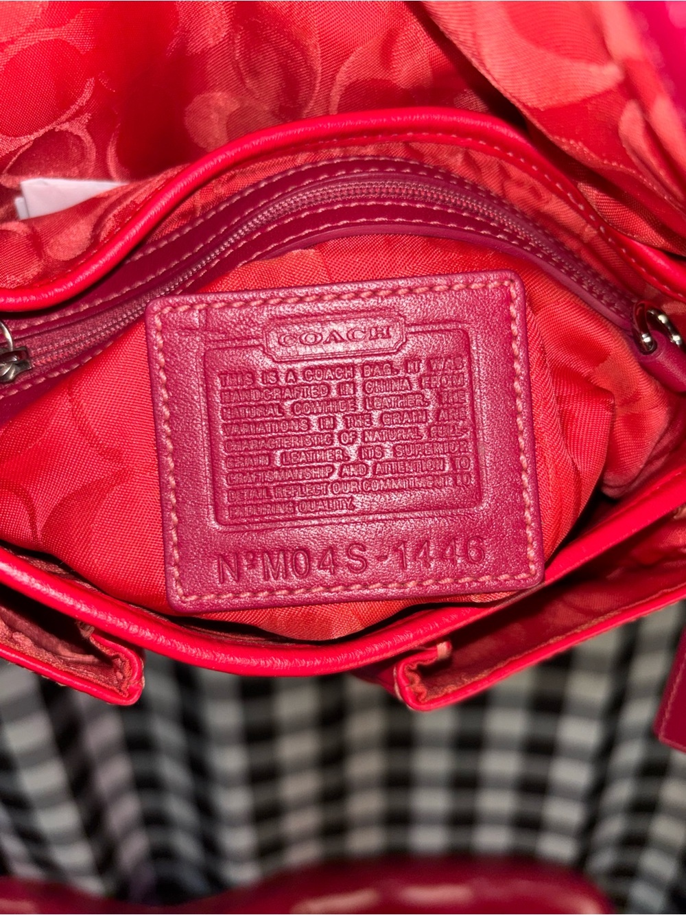 Coach Y2K SoHo Red Leather “It Girl” Shoulder Bag 2004 - Picture 8 of 8